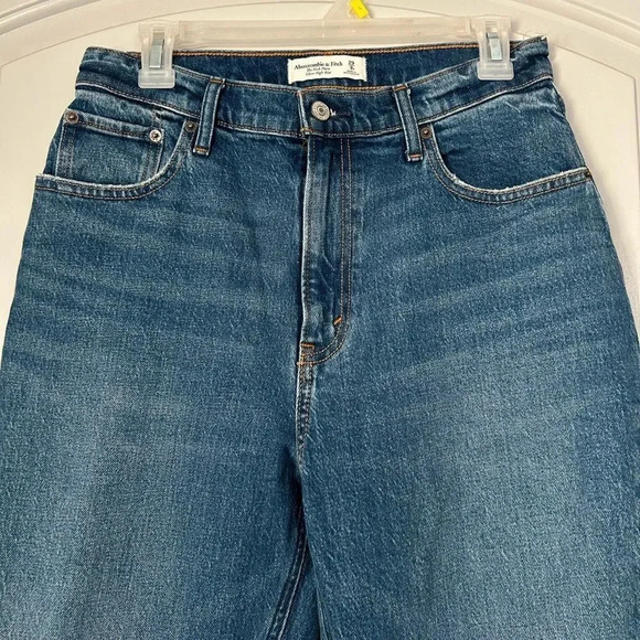 ABERCROMBIE & FITCH The Kick Flare Wide Leg 70s Ultra High Rise Jeans Size 29/8S - Picture 5 of 15